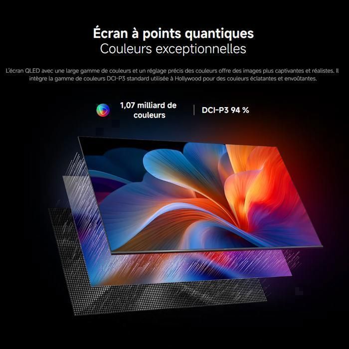 Xiaomi TV A Pro 50, 127 cm (50 pulgadas), 4K UHD QLED, Smart TV, Google TV, Control por voz, HDR10, Modo Game Boost, 120 Hz, 2 GB + 8 GB