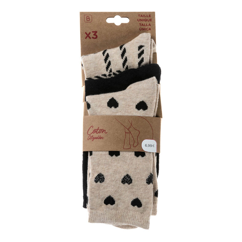 Chaussettes et collants Femme Beige