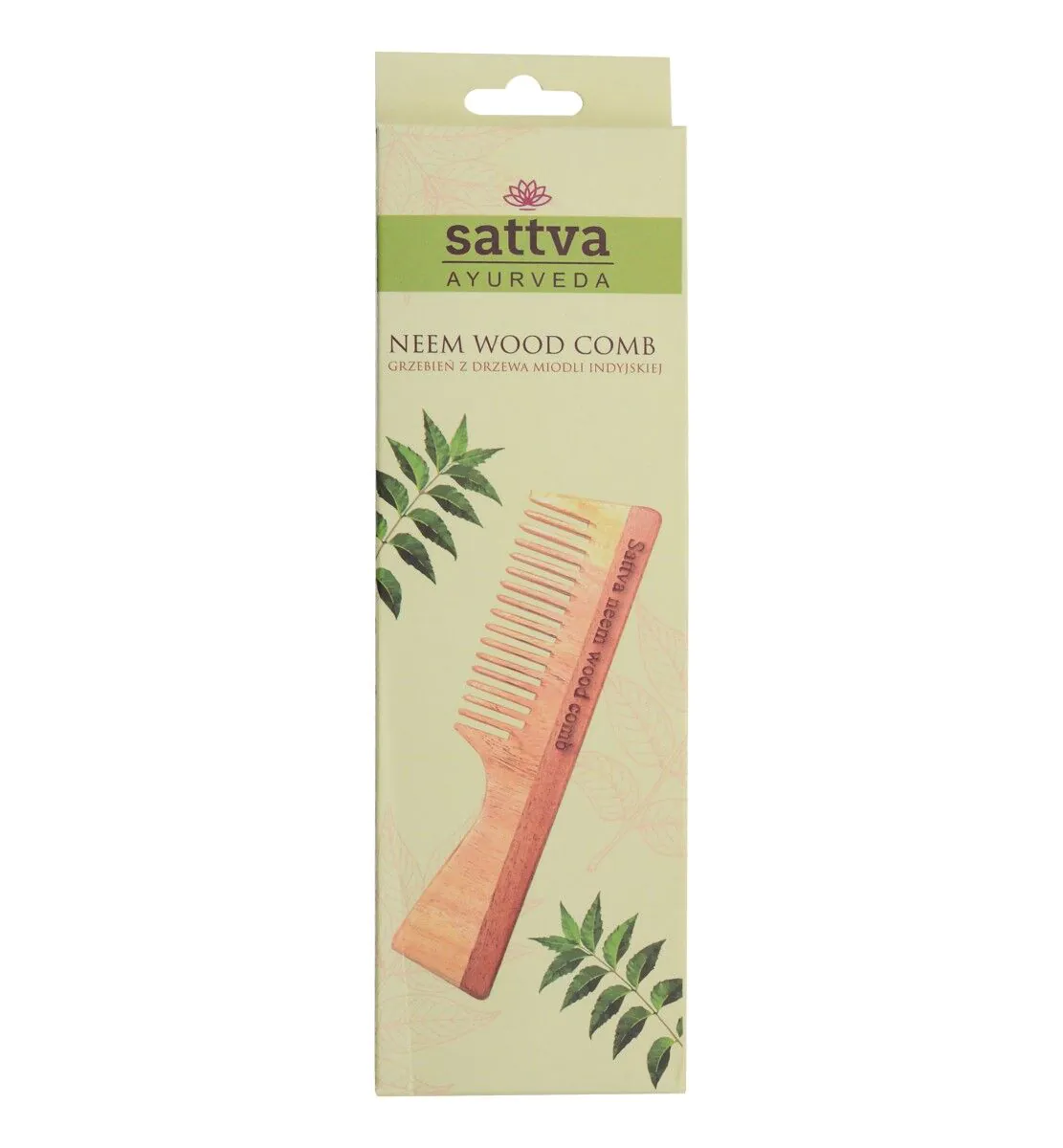 Sattva Ayurveda Grzebień z drzewa Neem