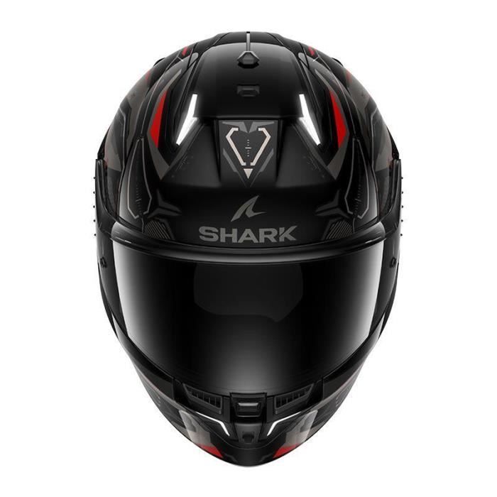 Capacete integral Shark Skwal i3 LINIK - Preto/Antracite/Vermelho - Tamanho G