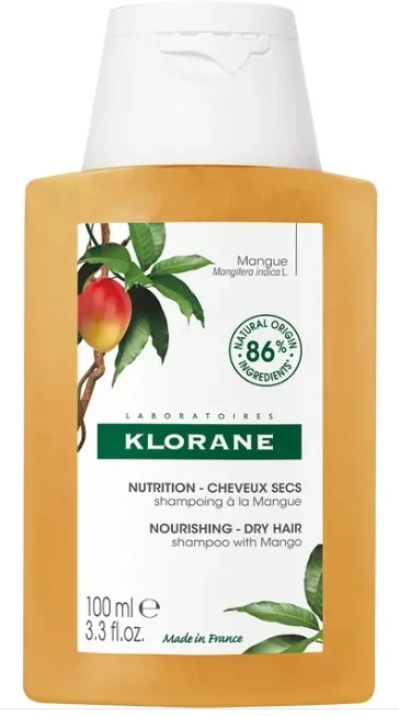 Shampoo KLORANE com manga 100ml para cabelos secos