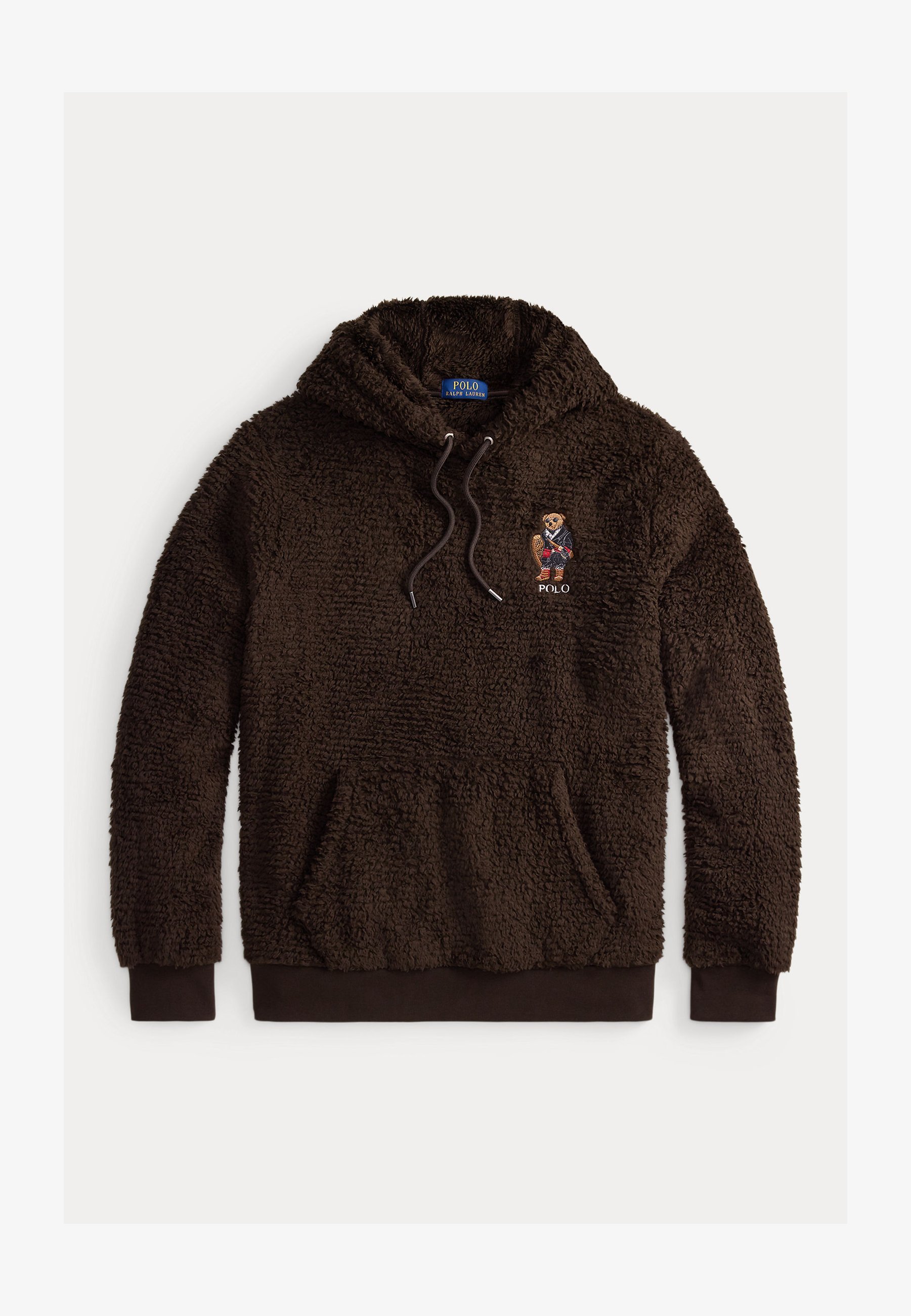 Polo Ralph Lauren POLO BEAR PILE FLEECE HOODIE - Fleece trui - antiekbruin