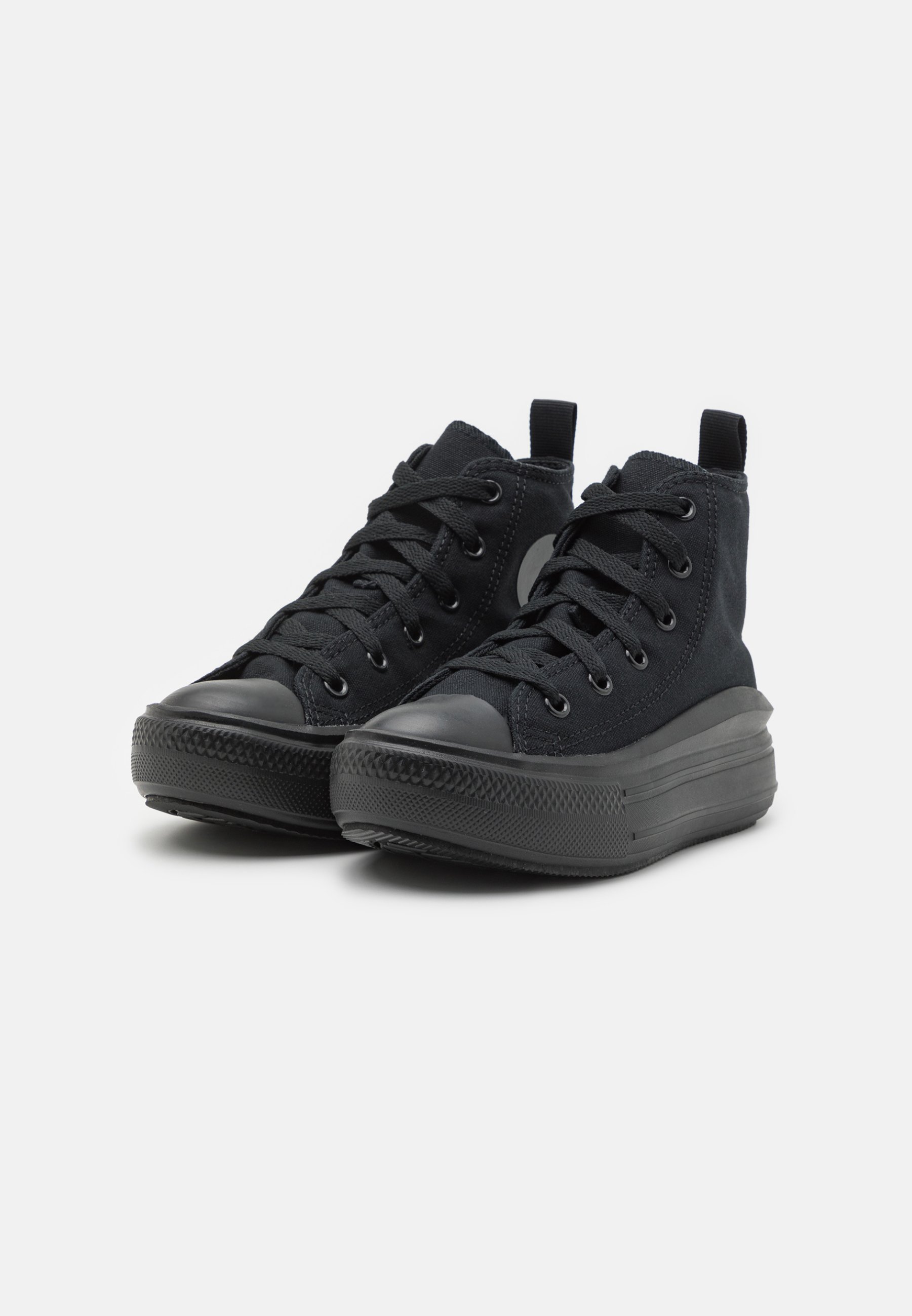 Converse CHUCK TAYLOR ALL STAR MOVE PLATFORM UNISEX - Hoge sneakers - zwart/donker rookgrijs
