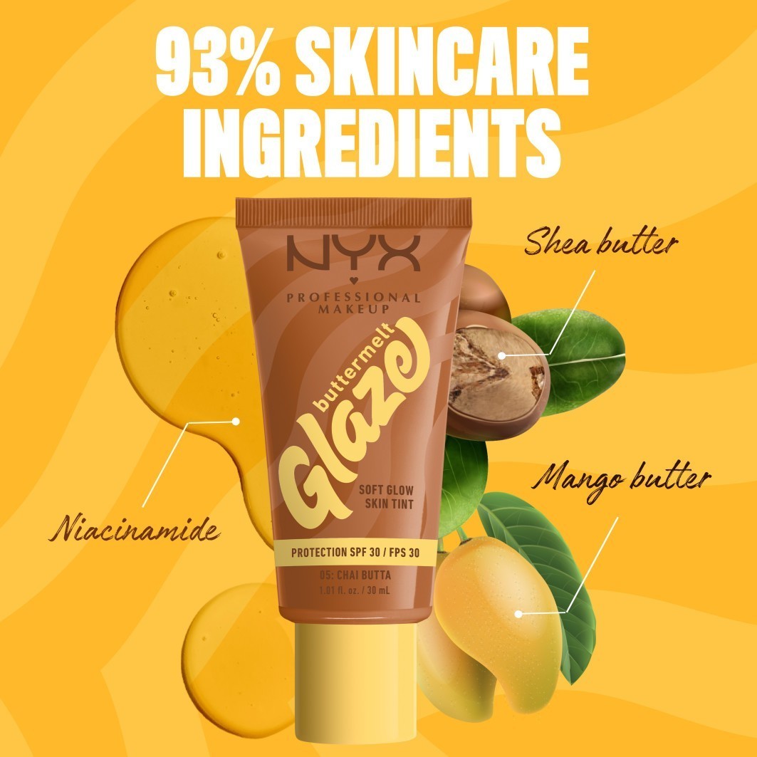 NYX Professional Makeup Foundation Buttermelt Glaze - 30 ml