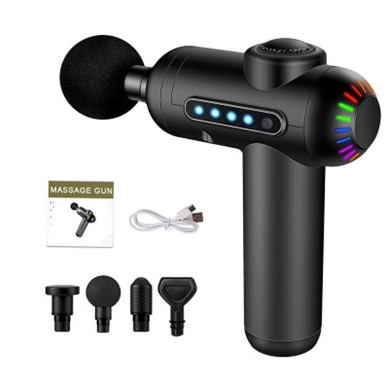Massage Gun Deep Muscle Relax Massage Dynamic Therapy Fitness Vibrators Shaping Pain Relief Neck Body Massager Fascial Guns
