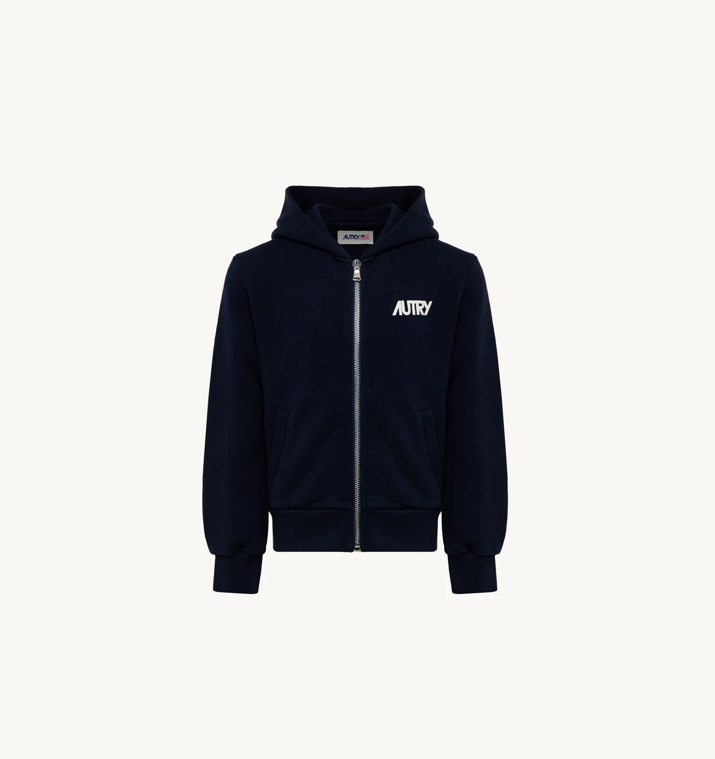 Hanorac albastru din jersey de bumbac pentru copii