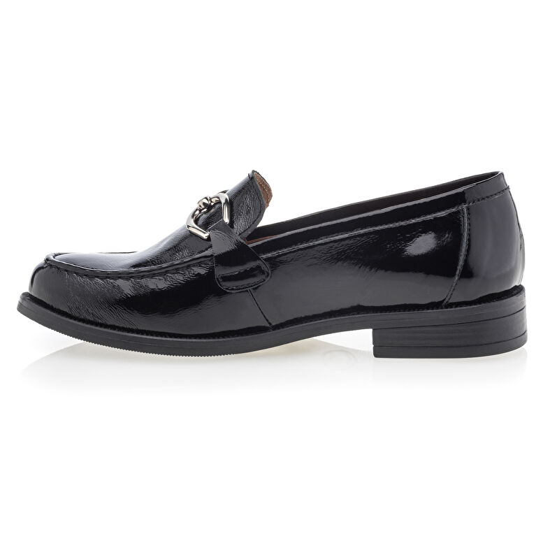 Schwarze Damen-Loafer/Bootsschuhe