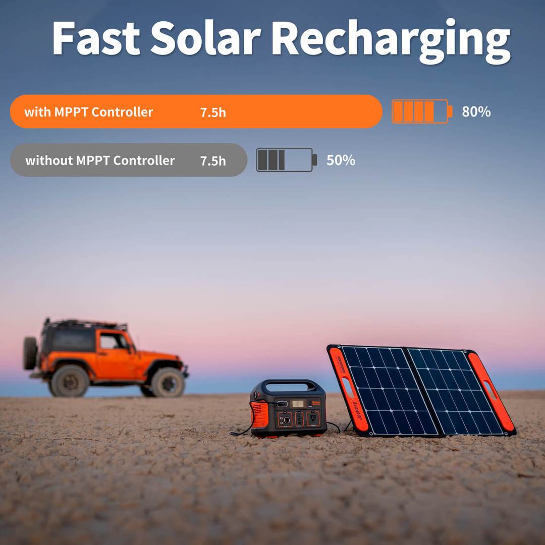 Gerador solar Jackery 500 (Jackery 500 + SolarSaga 100W)