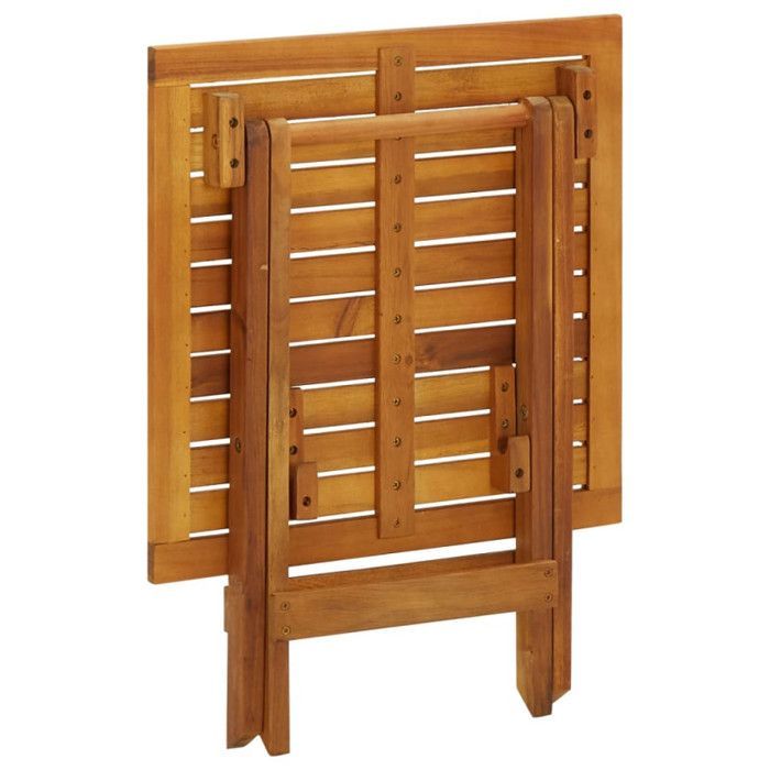 vidaXL Table de bistro 46x46x47 cm Bois d'acacia massif
