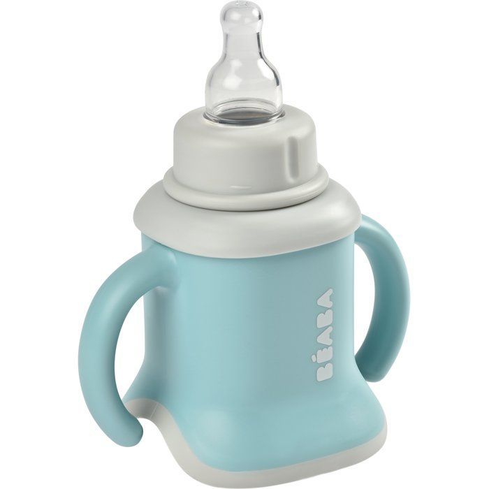 3-in-1-Becher - BEABA - Evoluclip - Blau