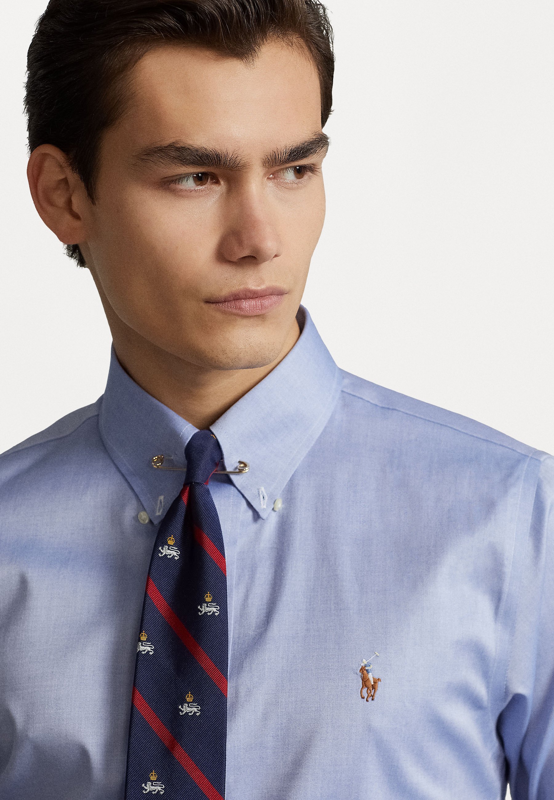 Polo Ralph Lauren overhemd - Formeel overhemd - echt blauw/wit