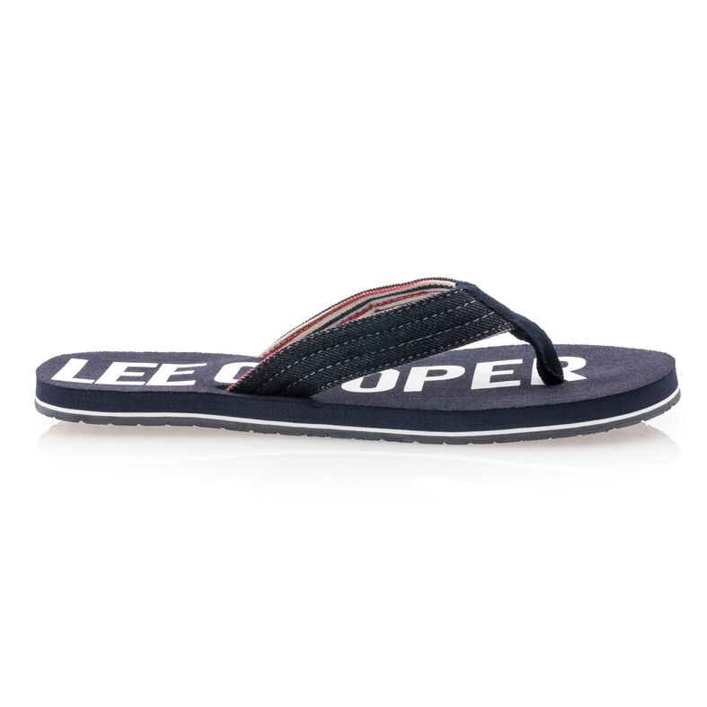 Férfi kék flip-flop papucsok / tanga szandálok