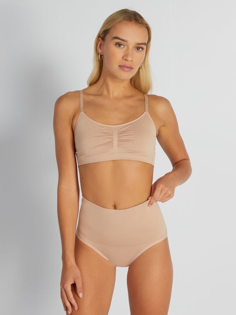 Corrigerende slip met hoge taille - ROZE