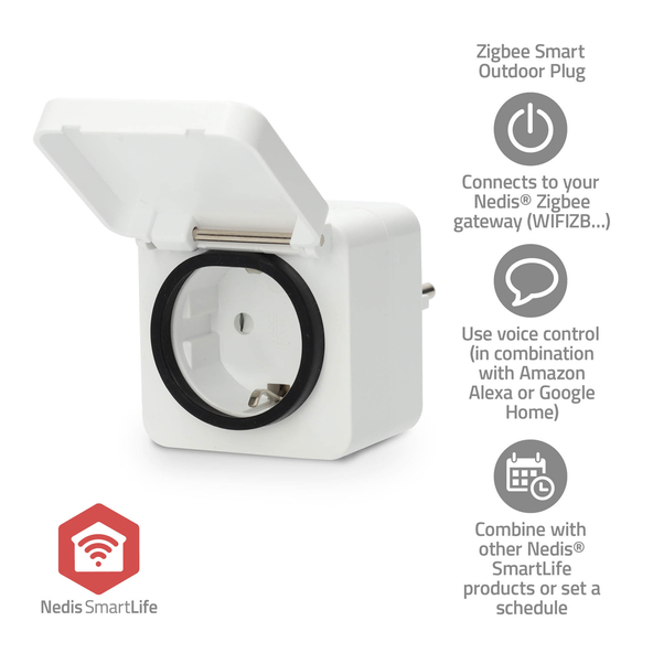 Pack Outdoor Smart Stecker, ZBPO130FWT, IP44, Zigbee, SmartLife