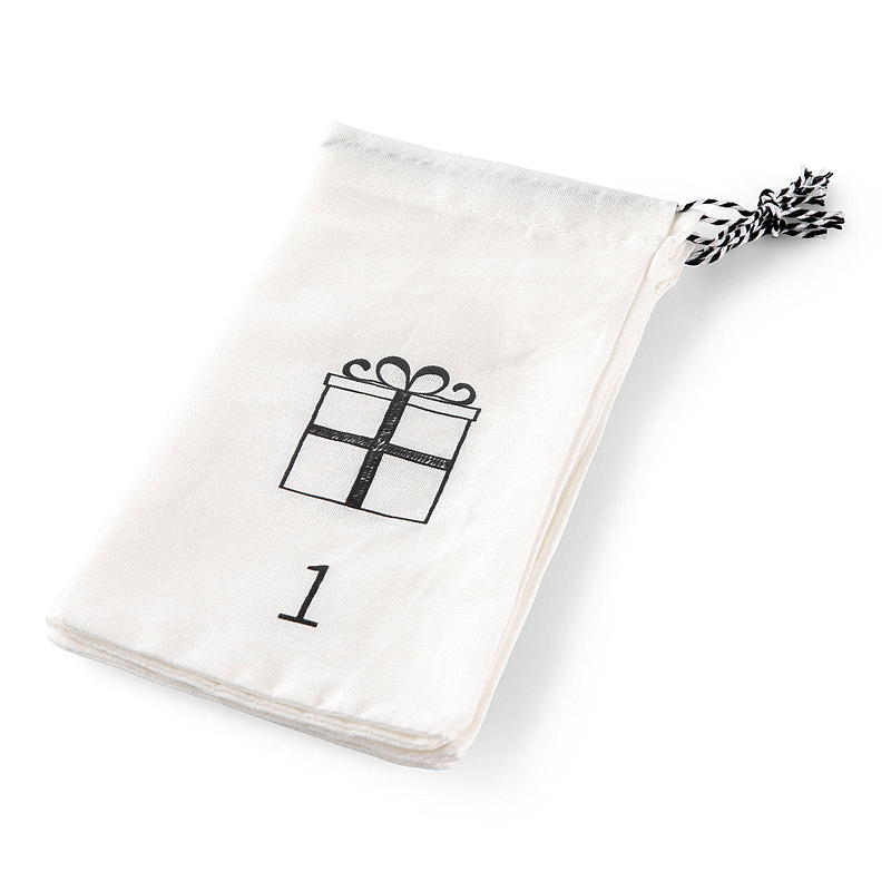 Home Kalender tas 1-24 katoen