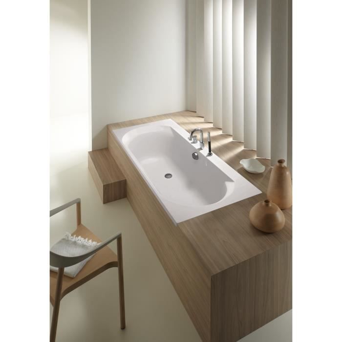 Bañera rectangular - JACOB DELAFON - Elise 180x80 cm - Acrílico - 10 años de garantía