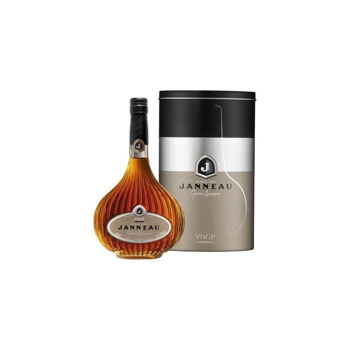 Janneau Armagnac VSOP Etui Boîte en Métal 70 cl:  Epicerie