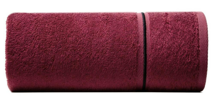 Ręcznik Bambo 50x90 czerwony bambusowy 500g/m2 frotte