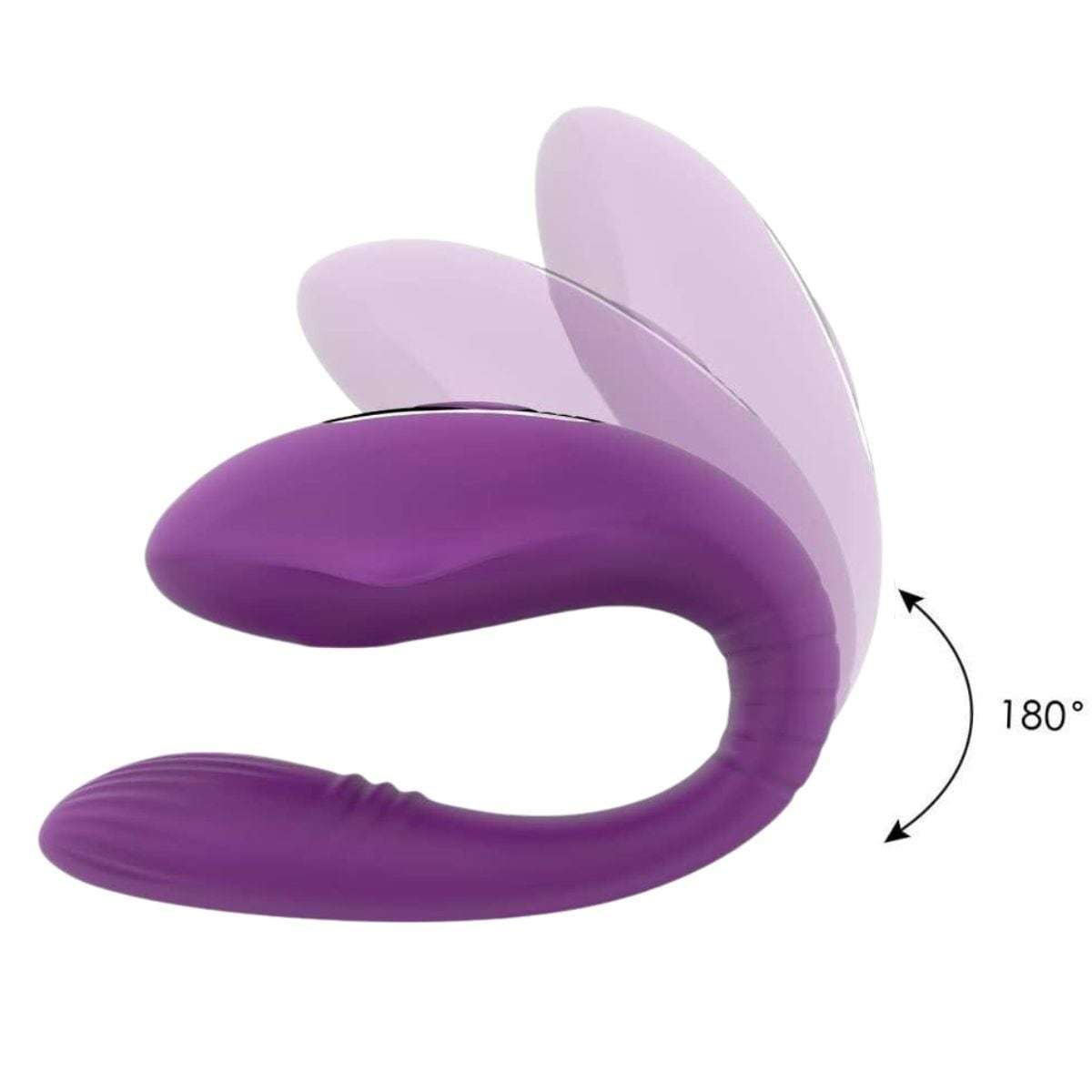 Intima vibrator G-točka dvojni vibrator v obliki črke U - vijoličen