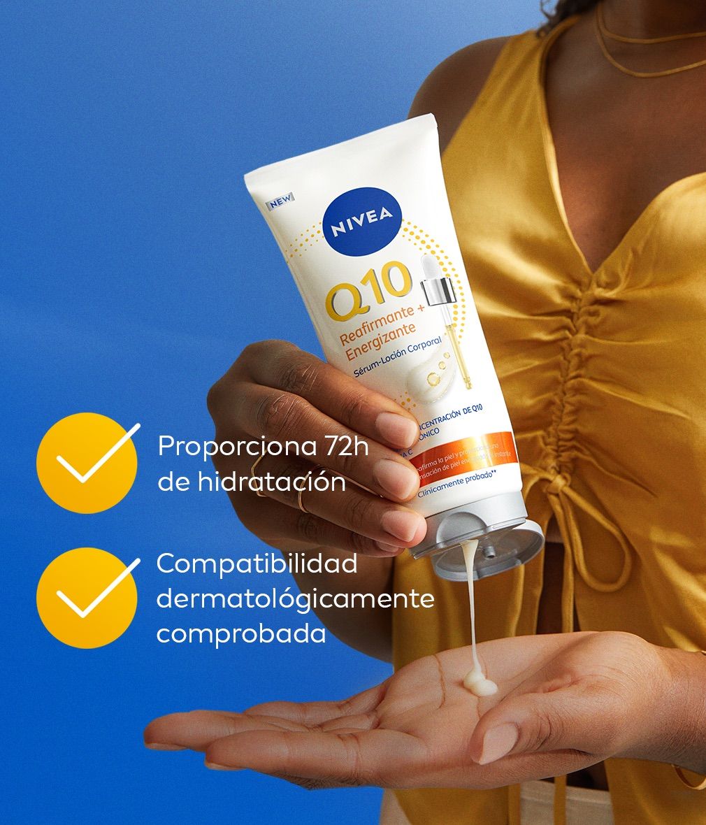 Q10 nostiprinošs un enerģizējošs ķermeņa serums-losjons Ķermeņa piens un ķermeņa losjoni