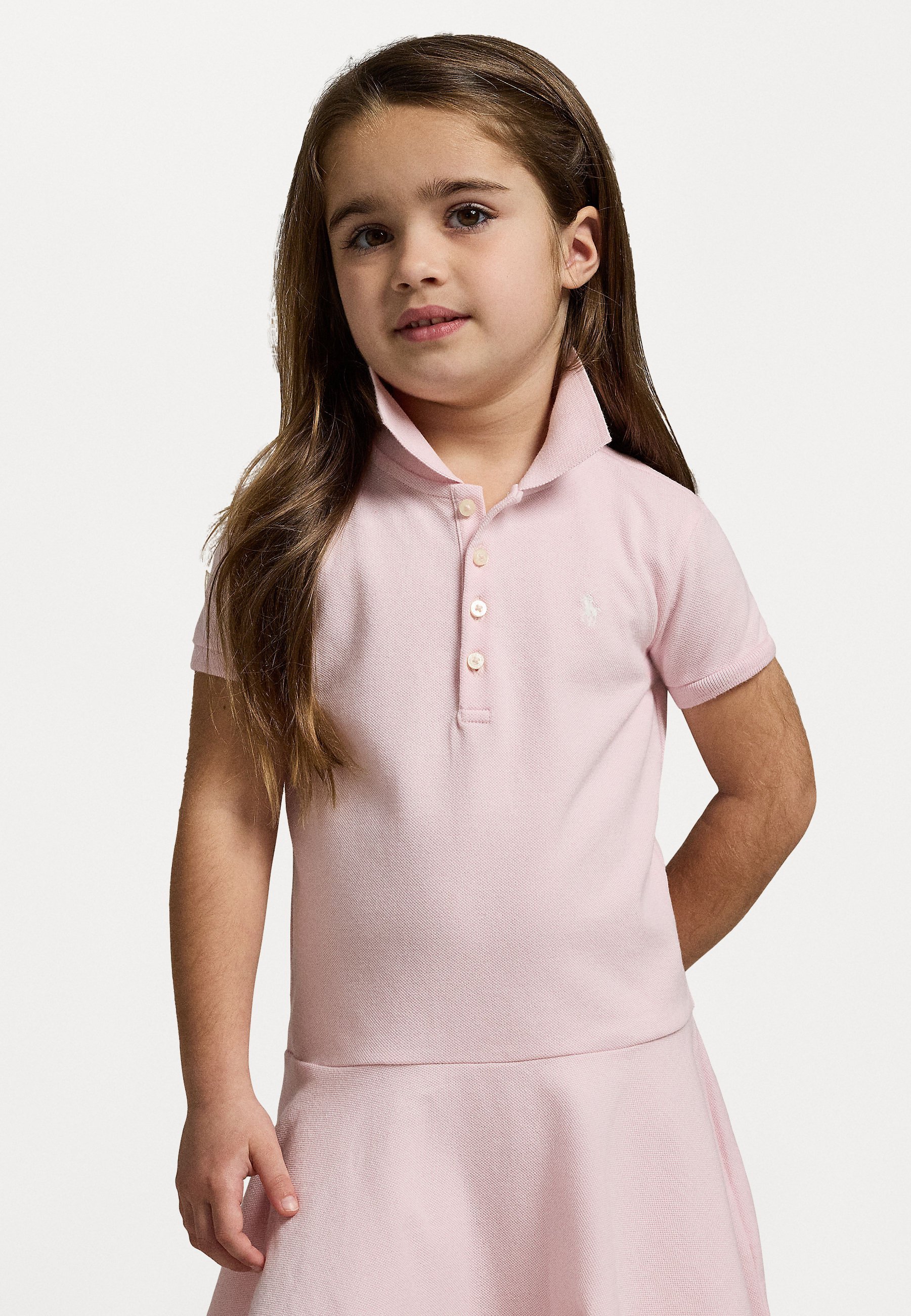 POLO RALPH LAUREN STRETCH MESH POLO DRESS - Denní šaty - black/white