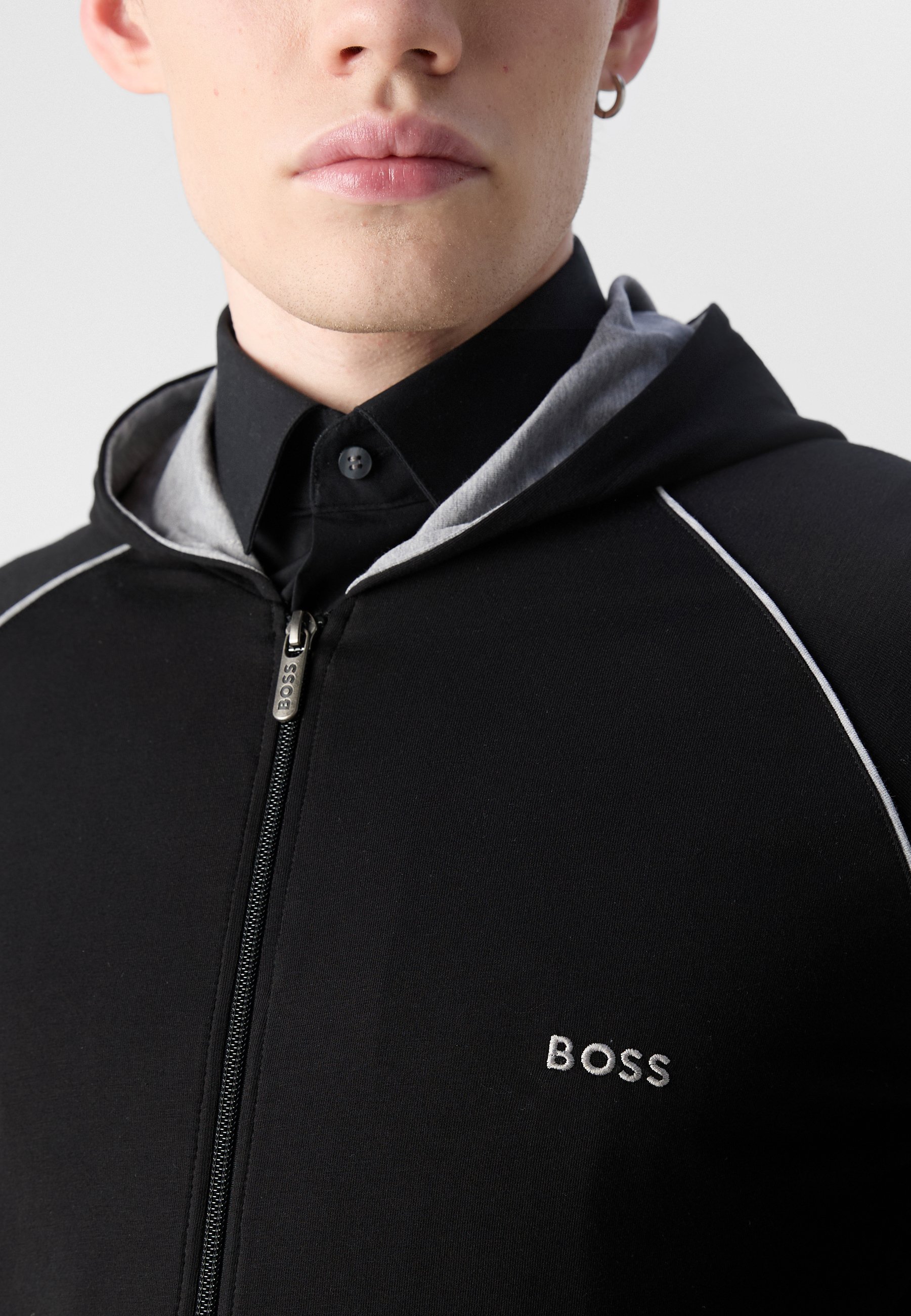 BOSS MIX&MATCH JACKET - Cardigan - black