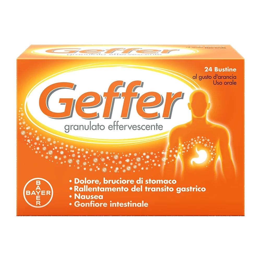 Bayer Geffer Antiácido 24 sobres Acidez estomacal y náuseas