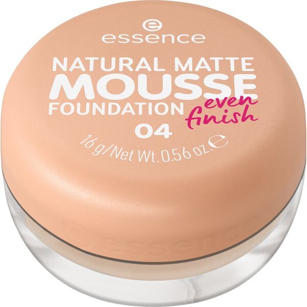 Essence Even Finish 04 Natural Matte Mousse Foundation 16 g