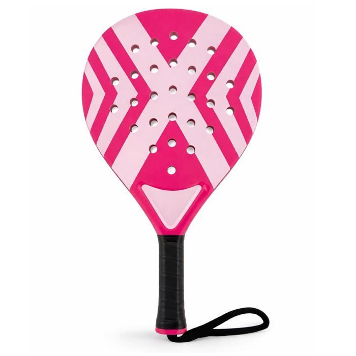 Adult padel racket set, professional style – Padel rackets for beginners and advanced players (pink)