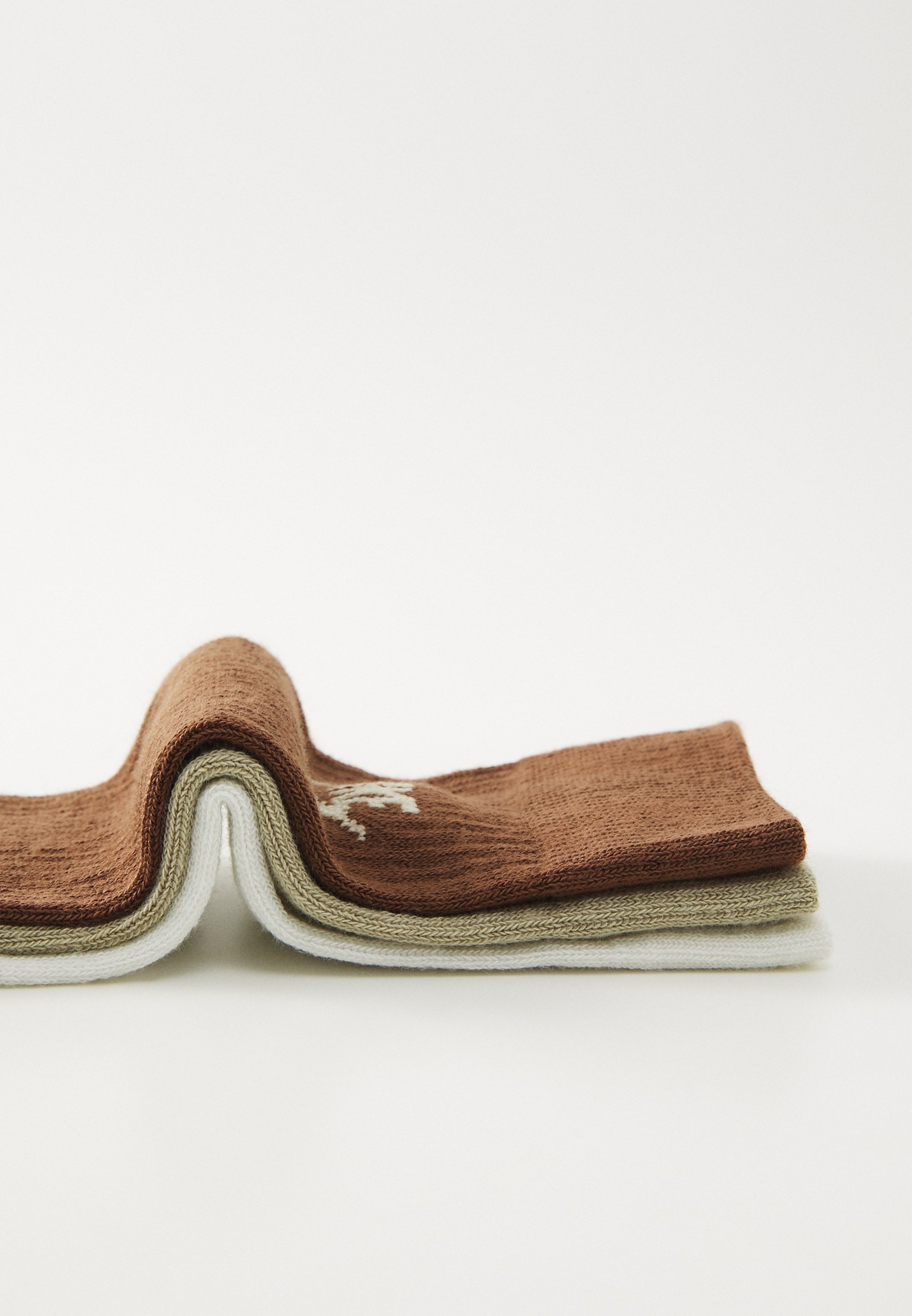 Nike Sportswear EVERYDAY ESSENTIAL CREW UNISEX 3-PACK - Sportsokken - sail/desert khaki/fauna brown