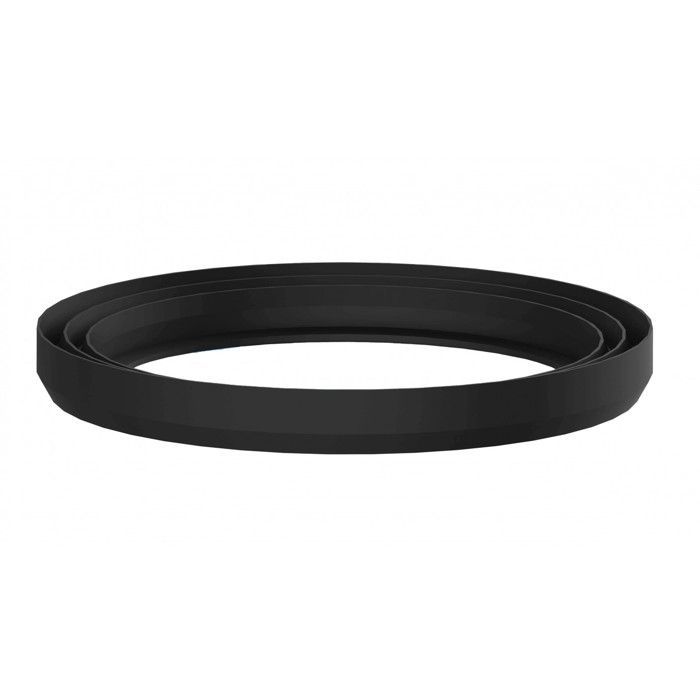 Zwarte pakking 00295B voor gootsteenafvoer, 110x82x11 mm