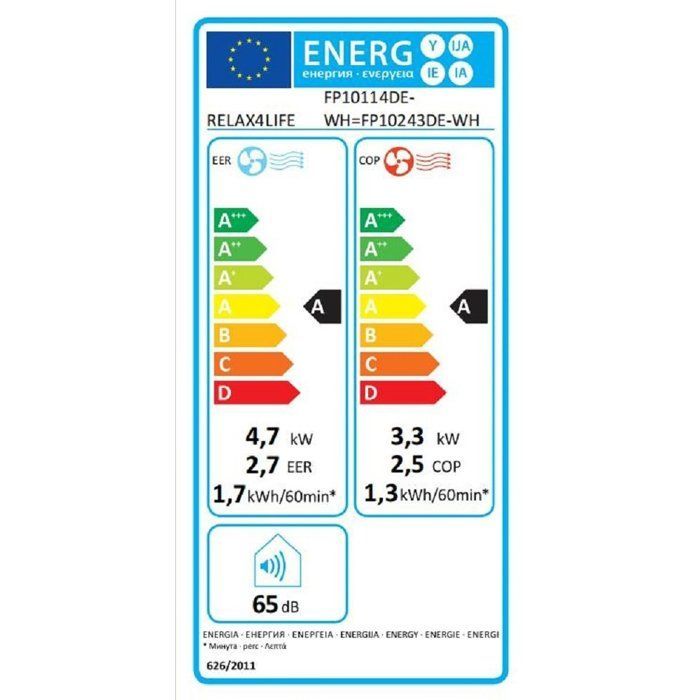 Draagbare airconditioner van 16000 BTU - RELAX4LIFE - 5-in-1 - 4700W R290 koelmiddel - Geschikt voor 35-40m² - Nachtmodus - Energieklasse A