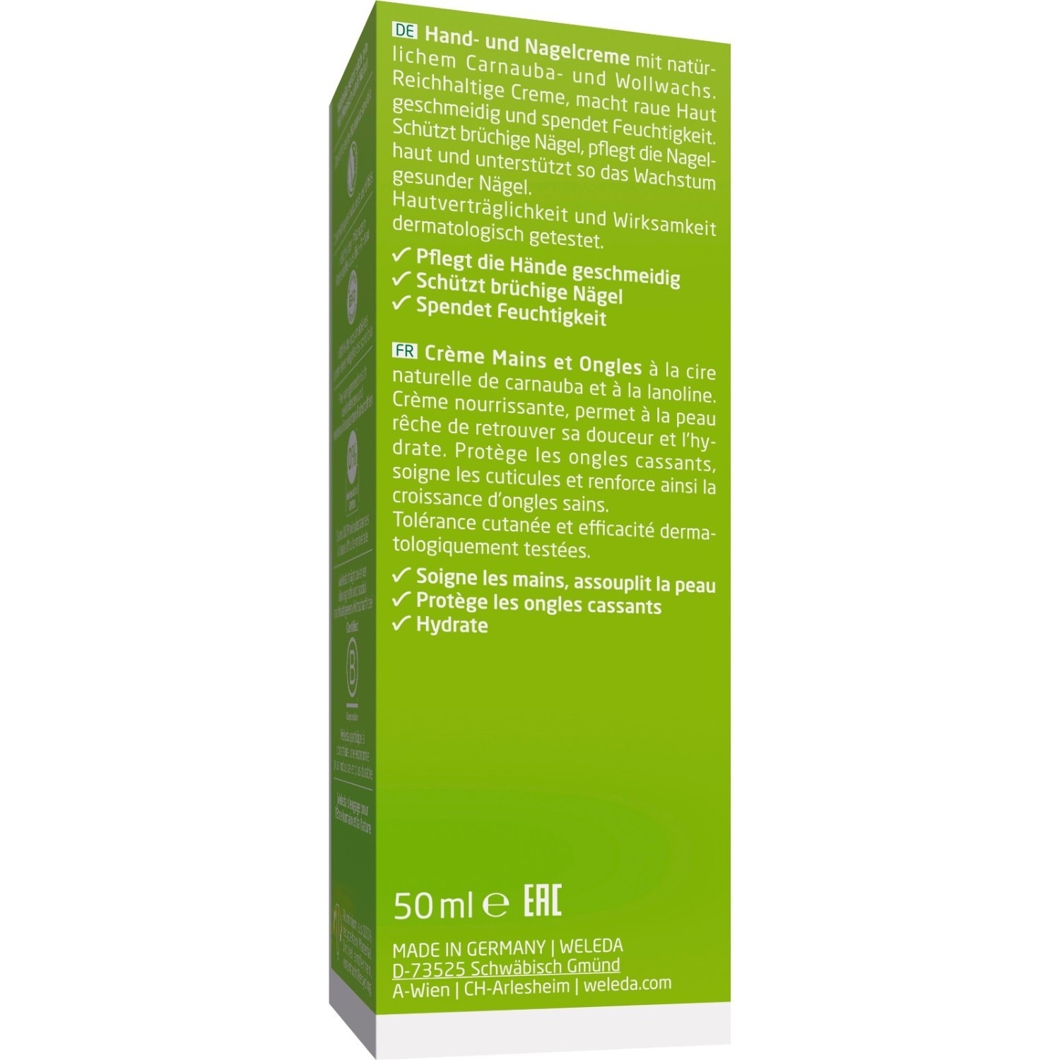 Weleda citrusinių vaisių rankų ir nagų kremas - 50 ml