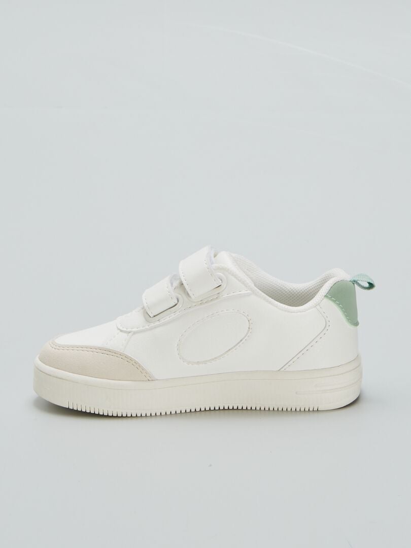 Modieuze sneakers met klittenbandsluiting - wit