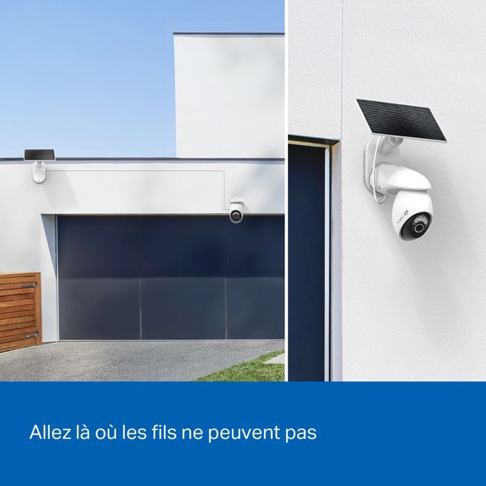 Caméra de Surveillance - Tapo C660 - 4K 8MP - Vision 360° - Panneau Solaire - IP66