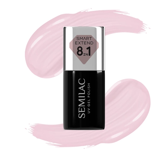 Semilac Smart Extend 8 in1 kolorowa baza hybrydowa 809 Tender Pink 7 ml