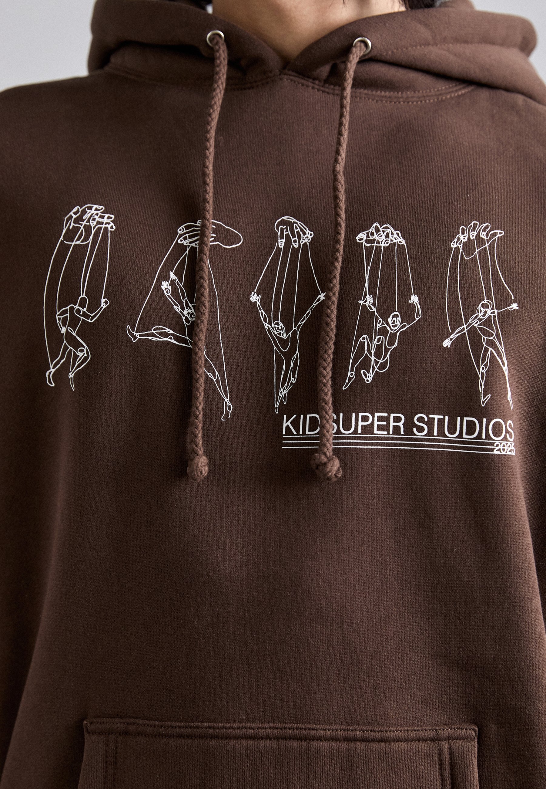 Sweat à capuche Kidsuper Marionnette à ficelles - Marron