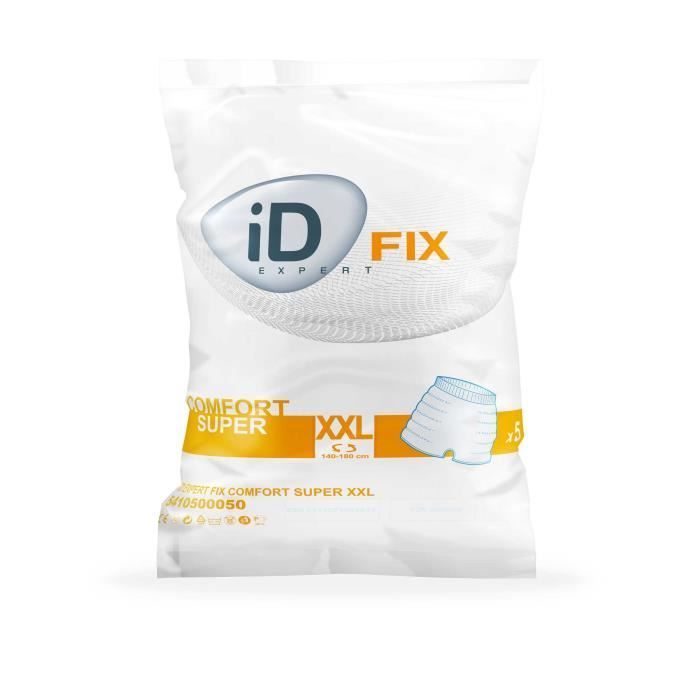Steunonderbroeken - Ontex - ID Expert Fix Comfort XXL - One Size - Urineweg - 5 producten