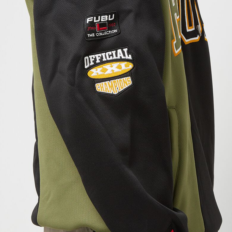 College Block Mesh Hoodie