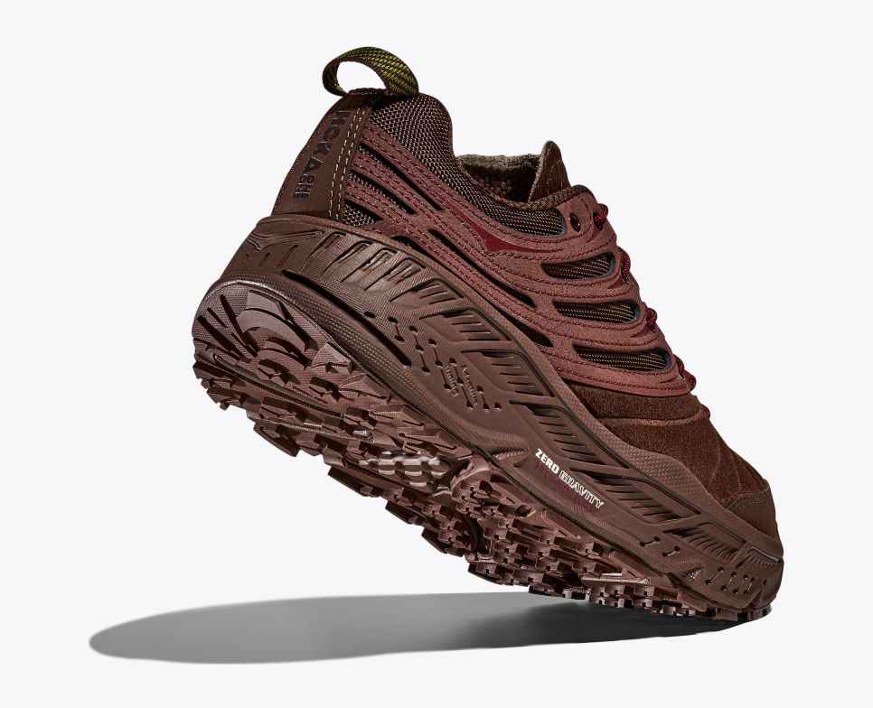 HOKA Elite Terrain System Stinson EVO OG Cold Brew / Varsity Burgundy