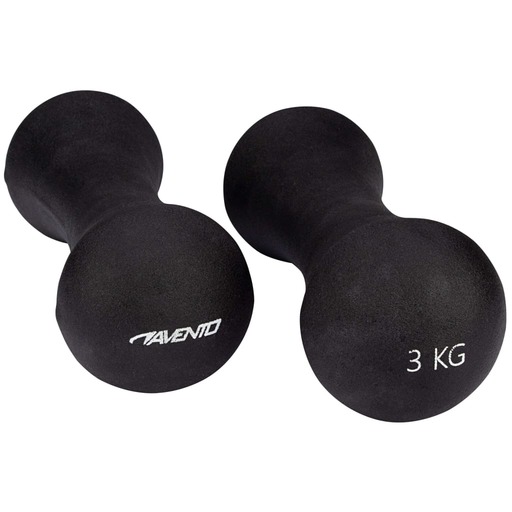  Avento Knochen-Handgewichte-Set 2x3 kg Schwarz