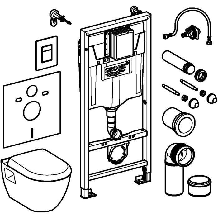 WC-bundel - 6 liter 1,13 m - GROHE