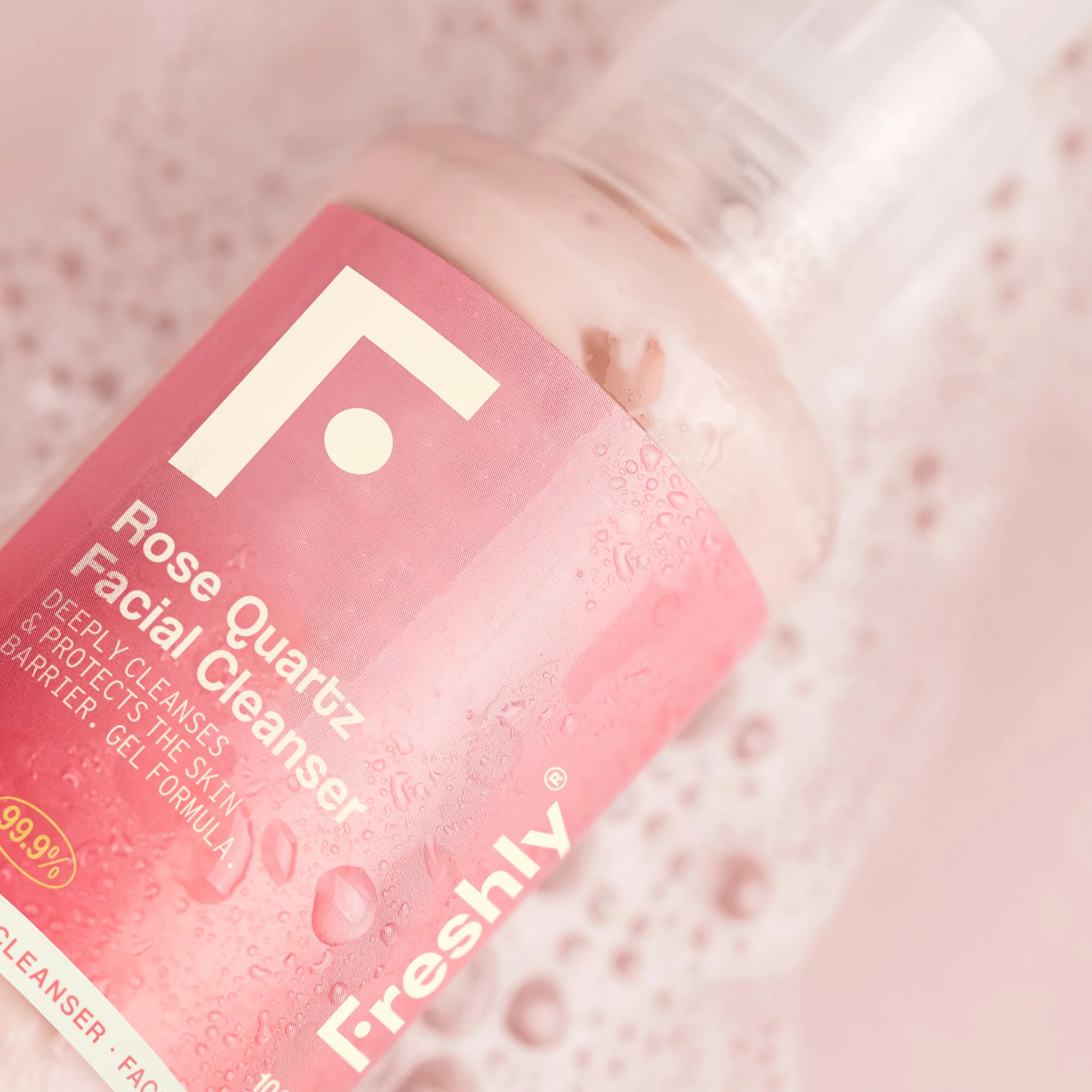 Viso Rose Quartz Facial Cleanser - Gel detergente viso