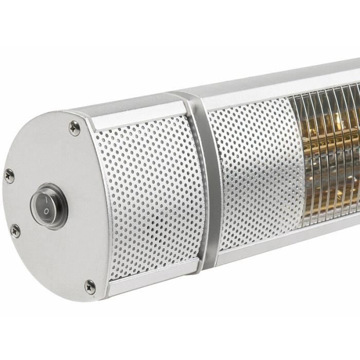 Chauffage radiant d'extérieur - Semptec - IRW-3100 - Argenté - Infrarouge ultra-efficace - 3 niveaux de chaleur