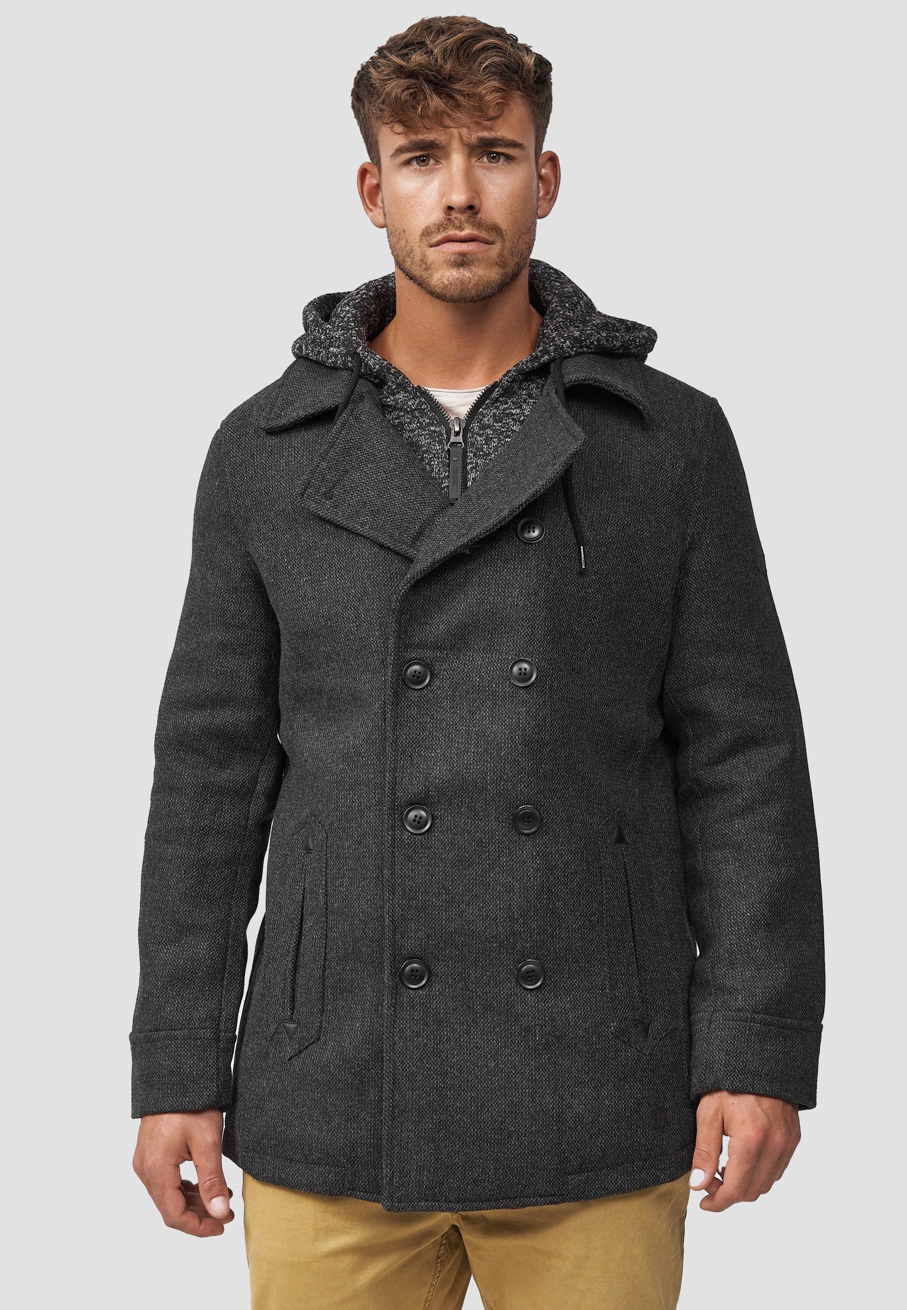 INDICODE JEANS Cappotto corto - mix nero