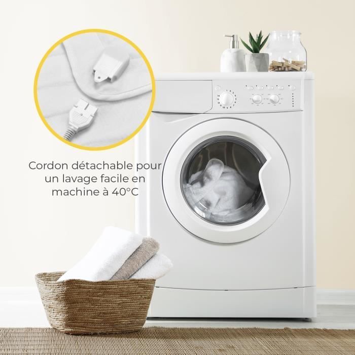 Coprimaterasso riscaldato - Cosi Home - 150x80 cm - 3 livelli di temperatura - Telecomando - Bianco