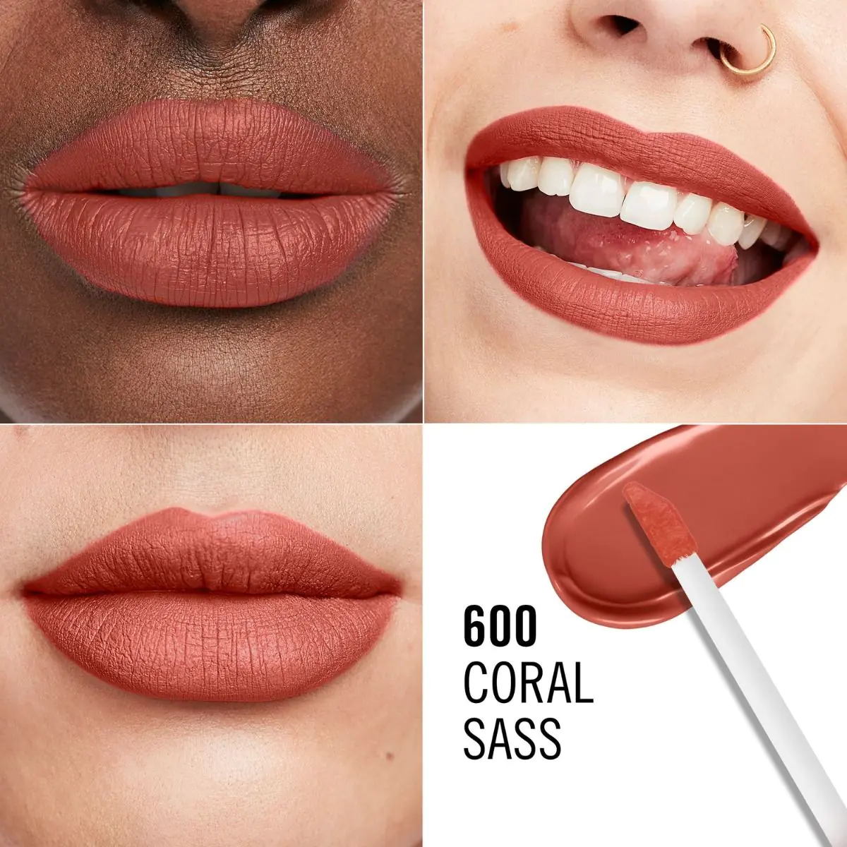 Rimmel Lasting Mega Matte Pomadka do ust 600 Coral Sass