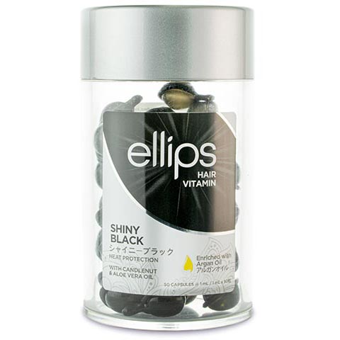 Ellips Silky Black Pro Keratin matu taisnotājs