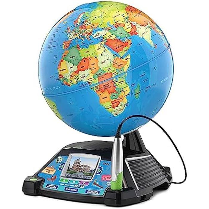 VTech - Interactieve multimediaglobe. 11 contentcategorieën om te ontdekken. Met BBC-video's. 30 x 38,1 x 30,5 cm