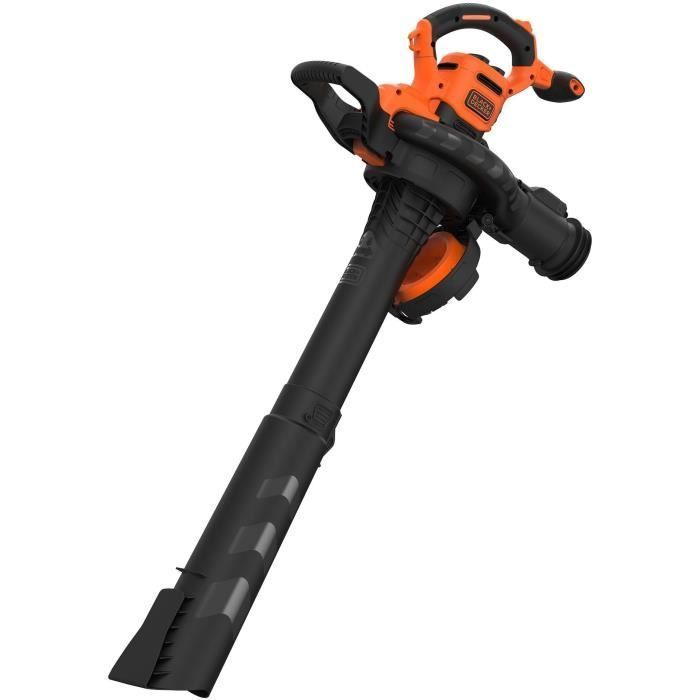 BLACK+DECKER corded vacuum blower shredder - BEBLV300-QS - 3000 W - 72L bag - Twin-tube system